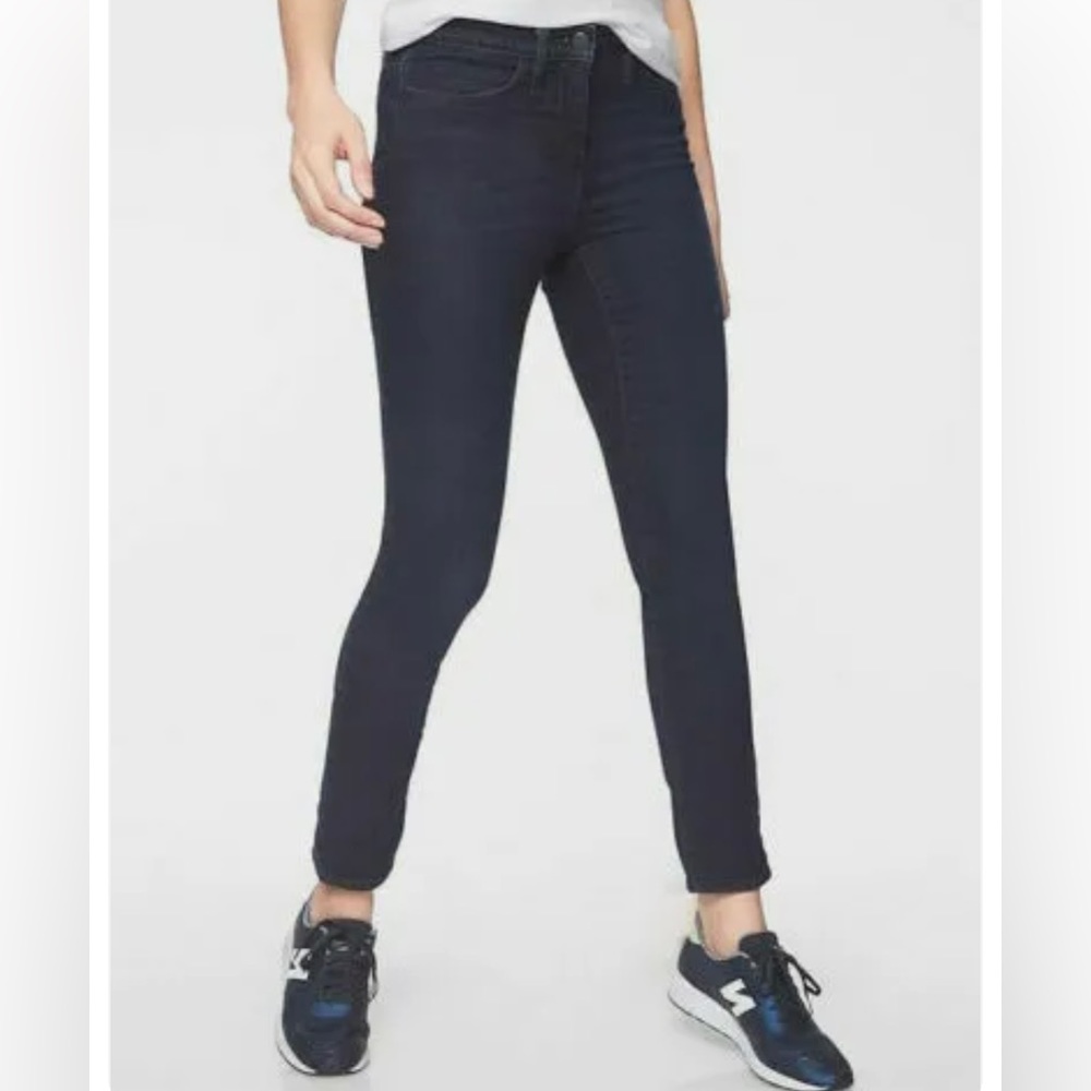 NWT Athleta Sculptek Skinny Jeans 6P Overdye Wash